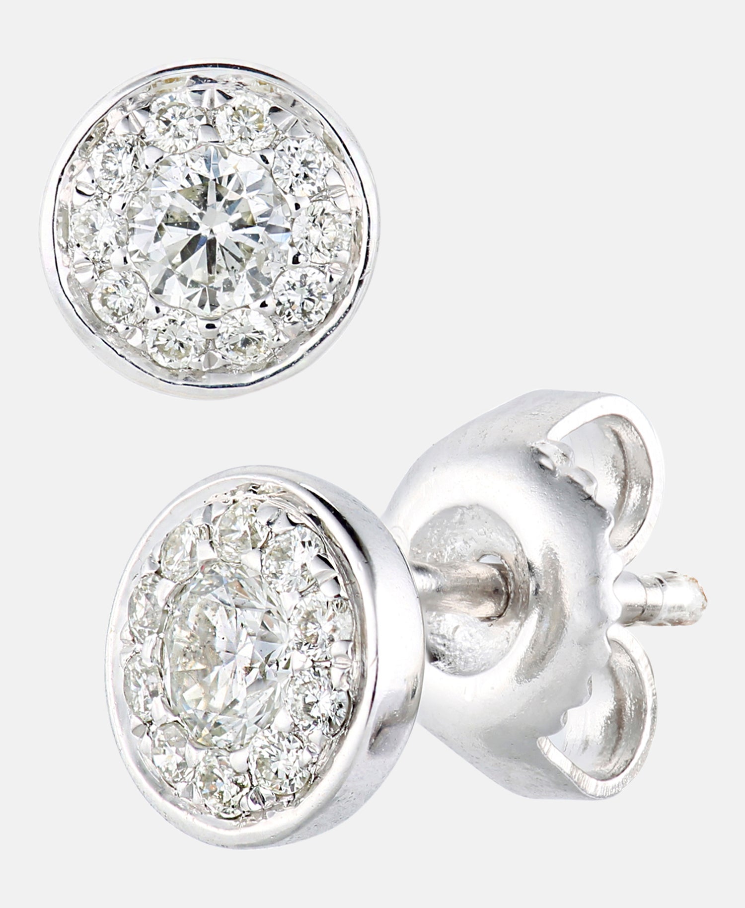 Ohrstecker aus 375 Weißgold mit 0.33 Karat Diamant