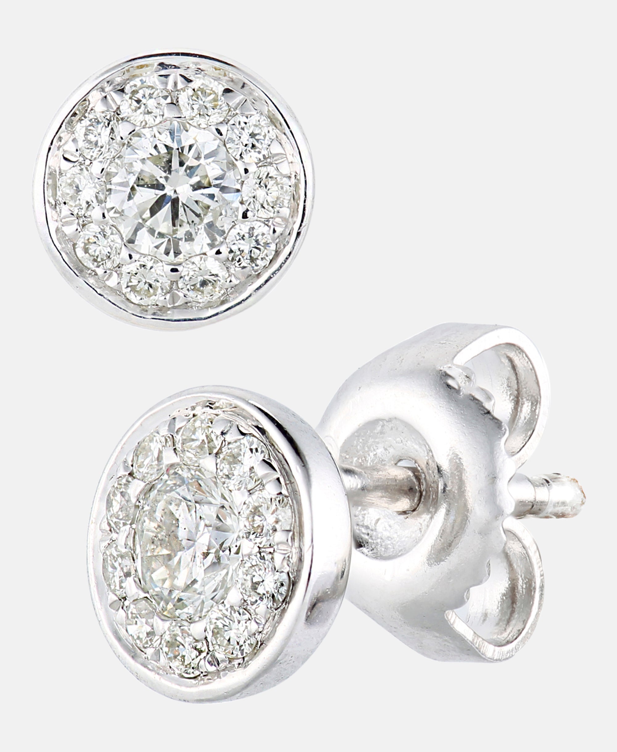 Ohrstecker aus 375 Weißgold mit 0.33 Karat Diamant