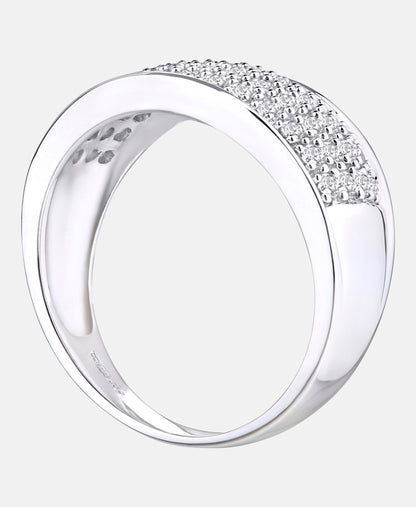 Eternity-Ring aus 375 Weißgold mit 0.50 Karat Diamant