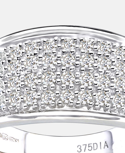 Eternity-Ring aus 375 Weißgold mit 0.50 Karat Diamant
