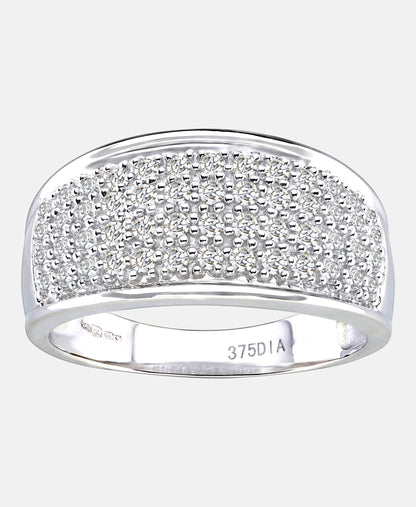 Eternity-Ring aus 375 Weißgold mit 0.50 Karat Diamant