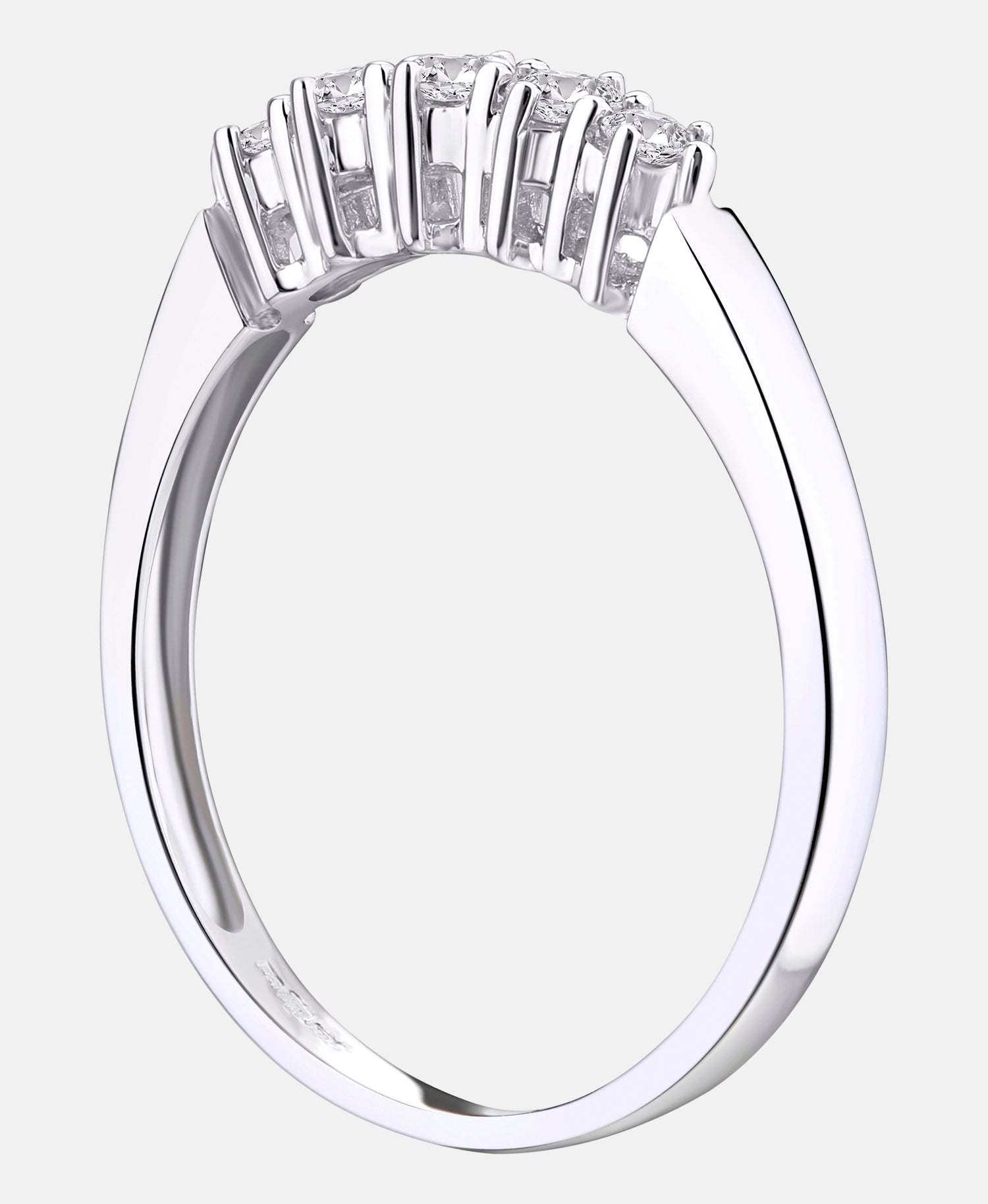 Eternity-Ring aus 375 Weißgold mit 0.25 Karat Diamant
