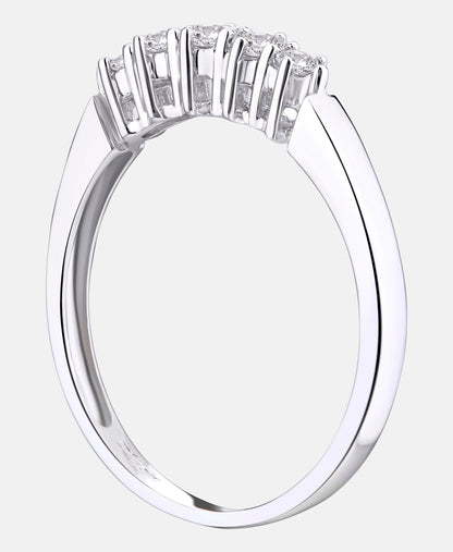 Eternity-Ring aus 375 Weißgold mit 0.25 Karat Diamant