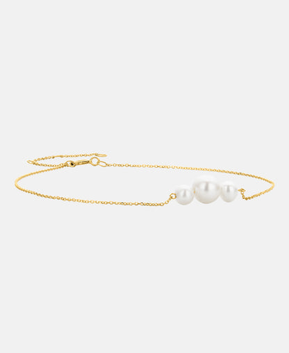 Armband aus 585 Gelbgold mit Perle