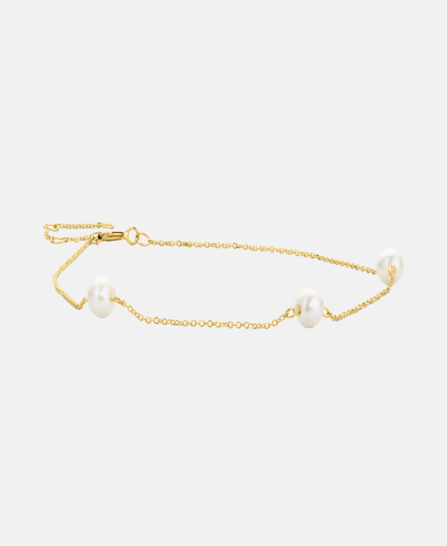 Armband aus 585 Gelbgold mit Perle