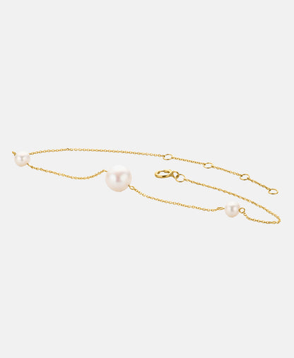 Armband aus 585 Gelbgold mit Perle