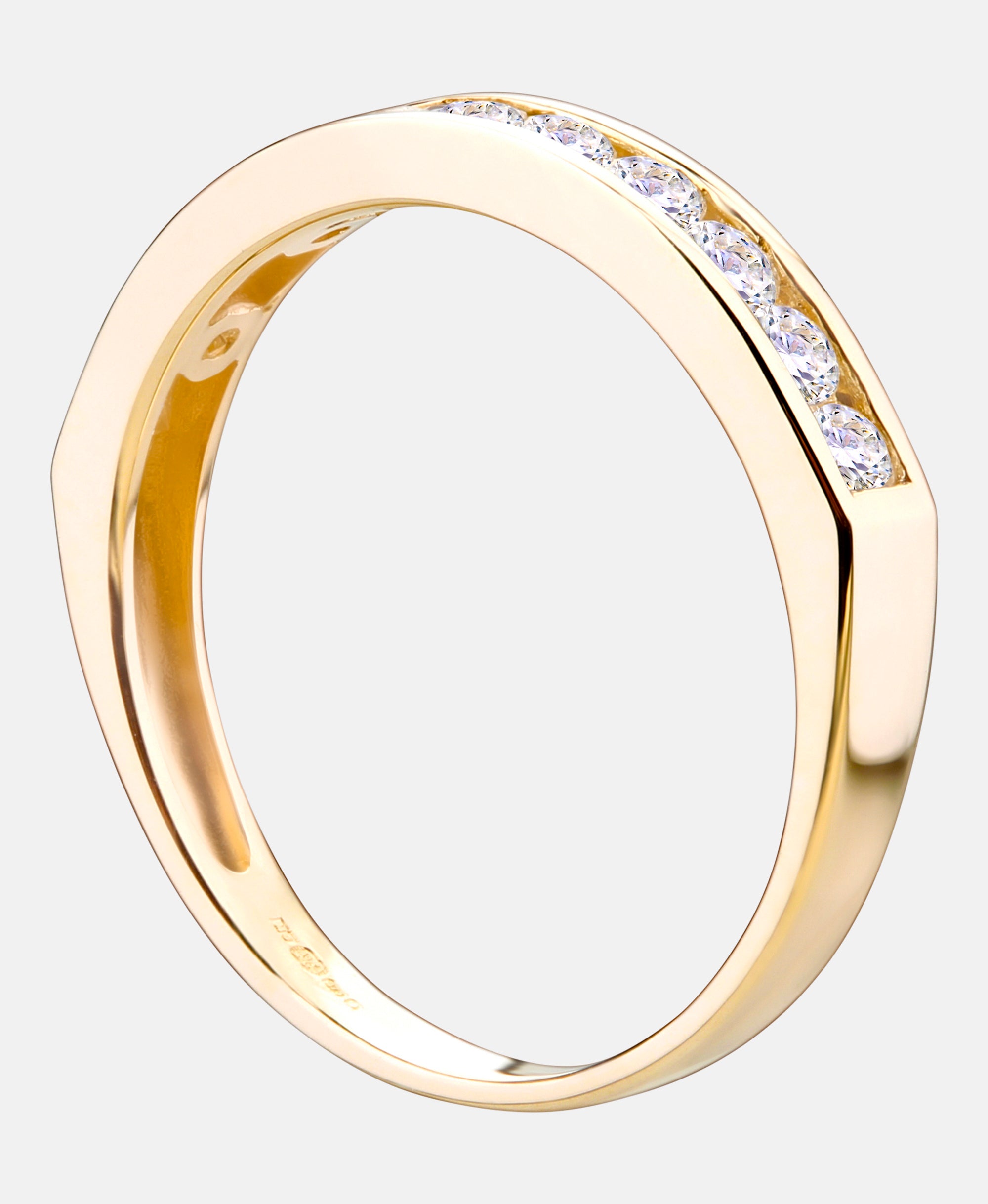 Eternity-Ring aus 375 Gelbgold mit Diamant
