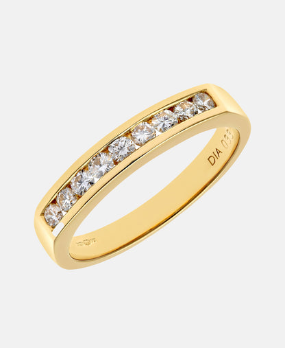 Eternity-Ring aus 750 Gelbgold mit 0.33 Karat Diamant