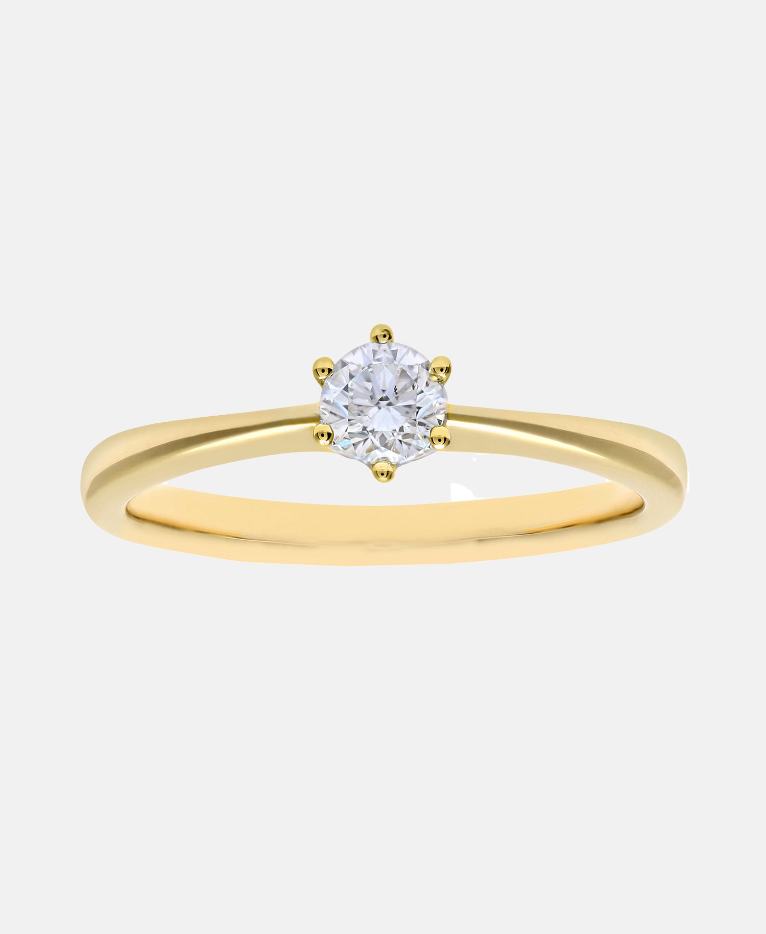 Verlobungsring aus 750 Gelbgold mit 18 Karat Diamant