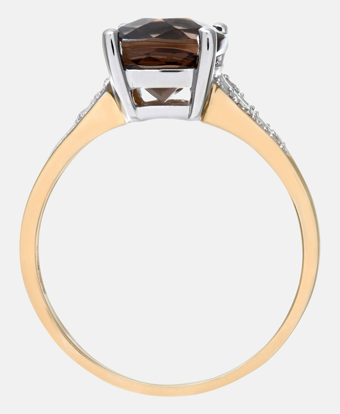 Ring aus 375 Gelbgold mit Diamant