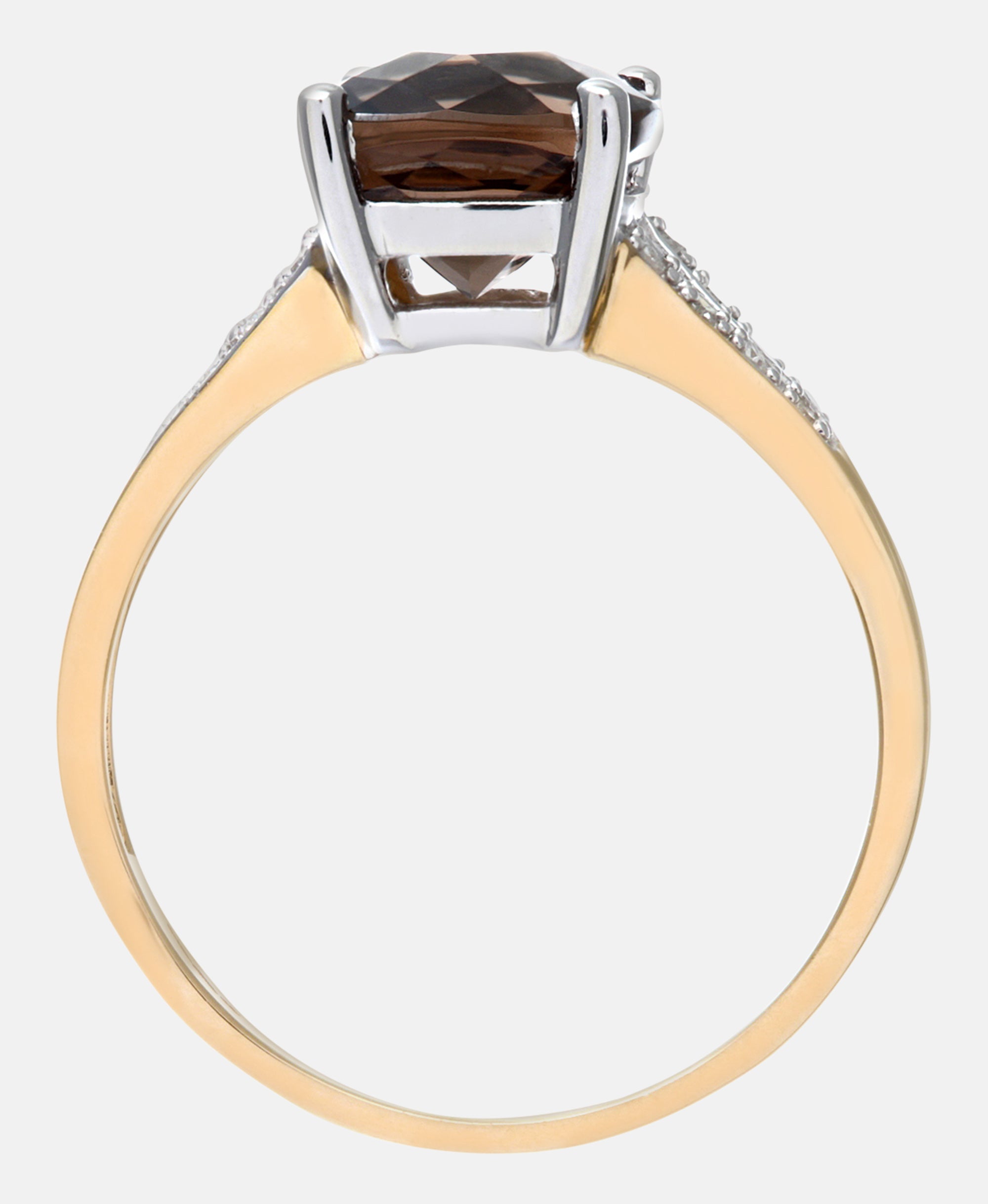 Ring aus 375 Gelbgold mit Diamant
