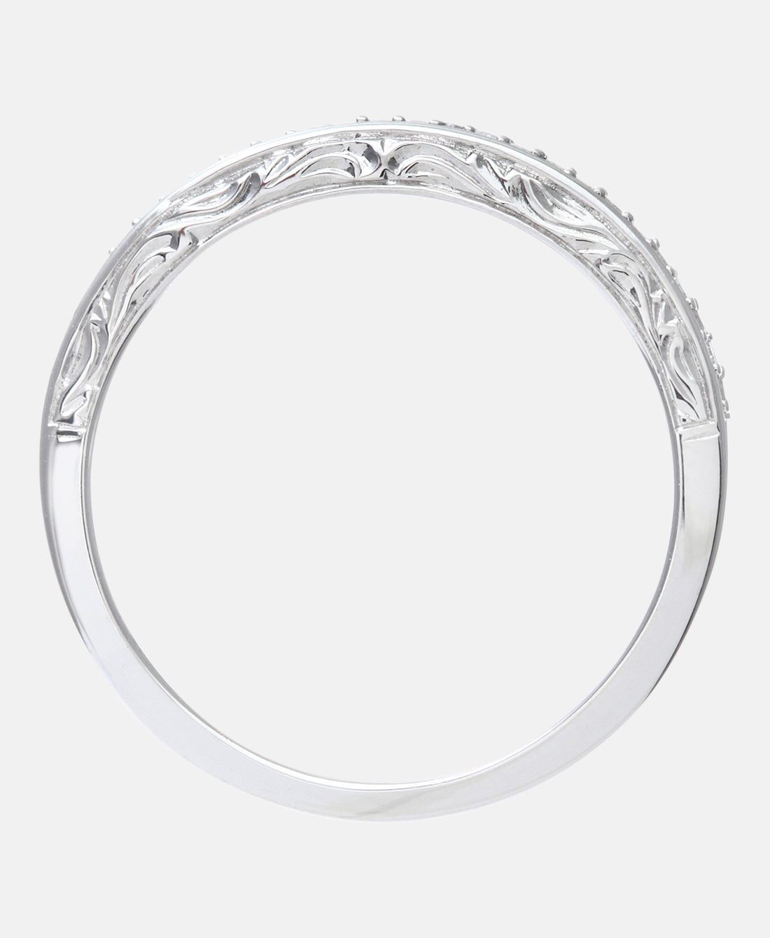 Eternity-Ring aus 375 Weißgold mit Diamant