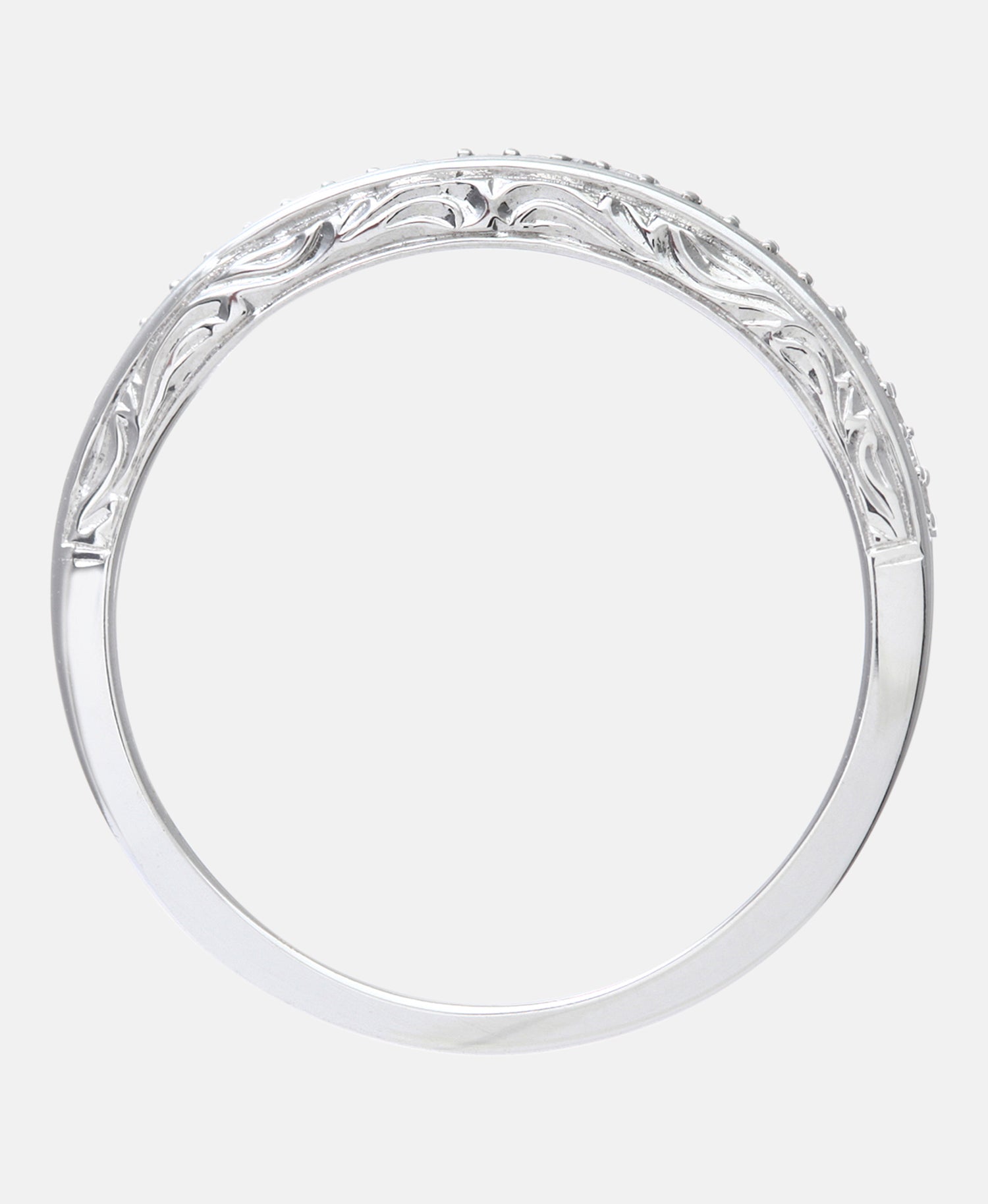 Eternity-Ring aus 375 Weißgold mit Diamant