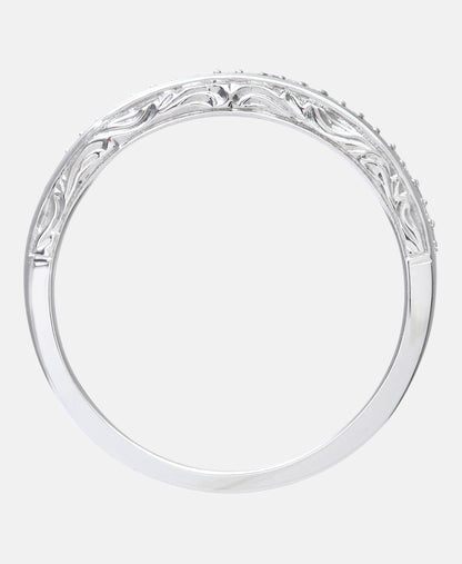 Eternity-Ring aus 375 Weißgold mit Diamant