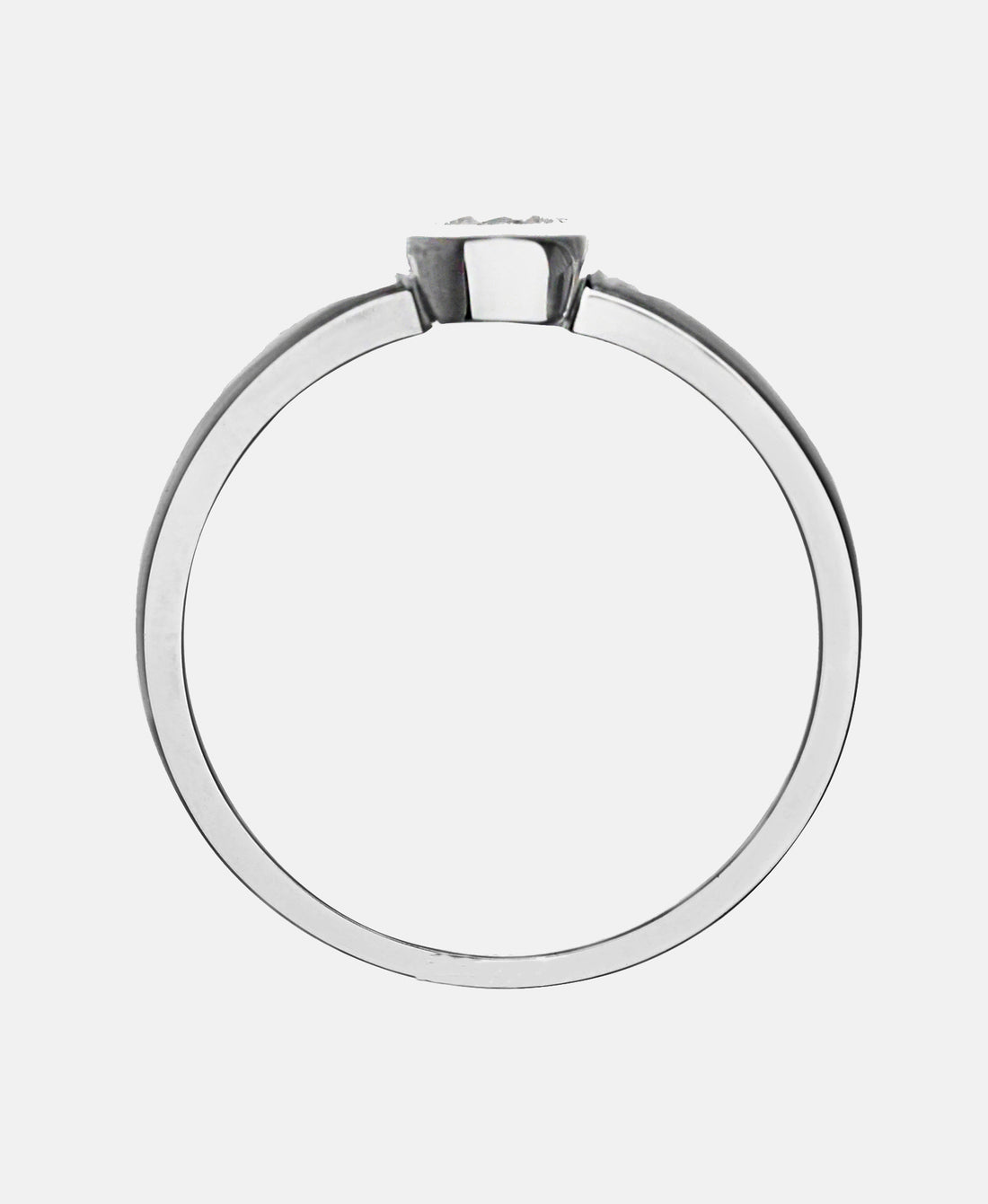 Ring aus 750 Weißgold mit 0.25 Karat Diamant