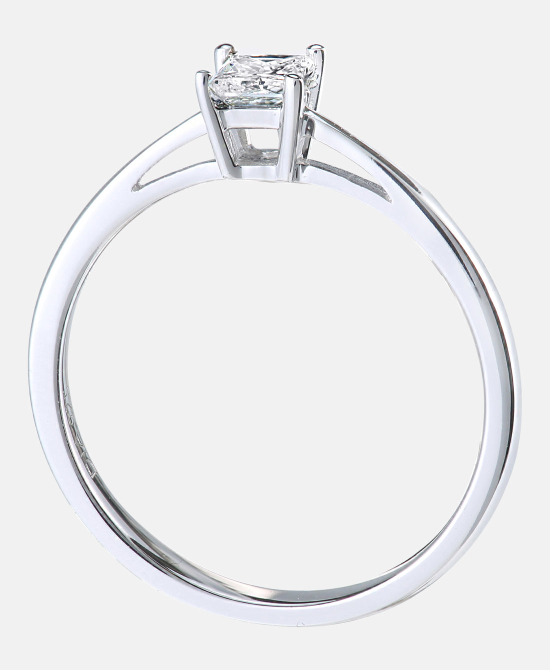 Verlobungsring aus 750 Weißgold mit 0.25 Karat Diamant