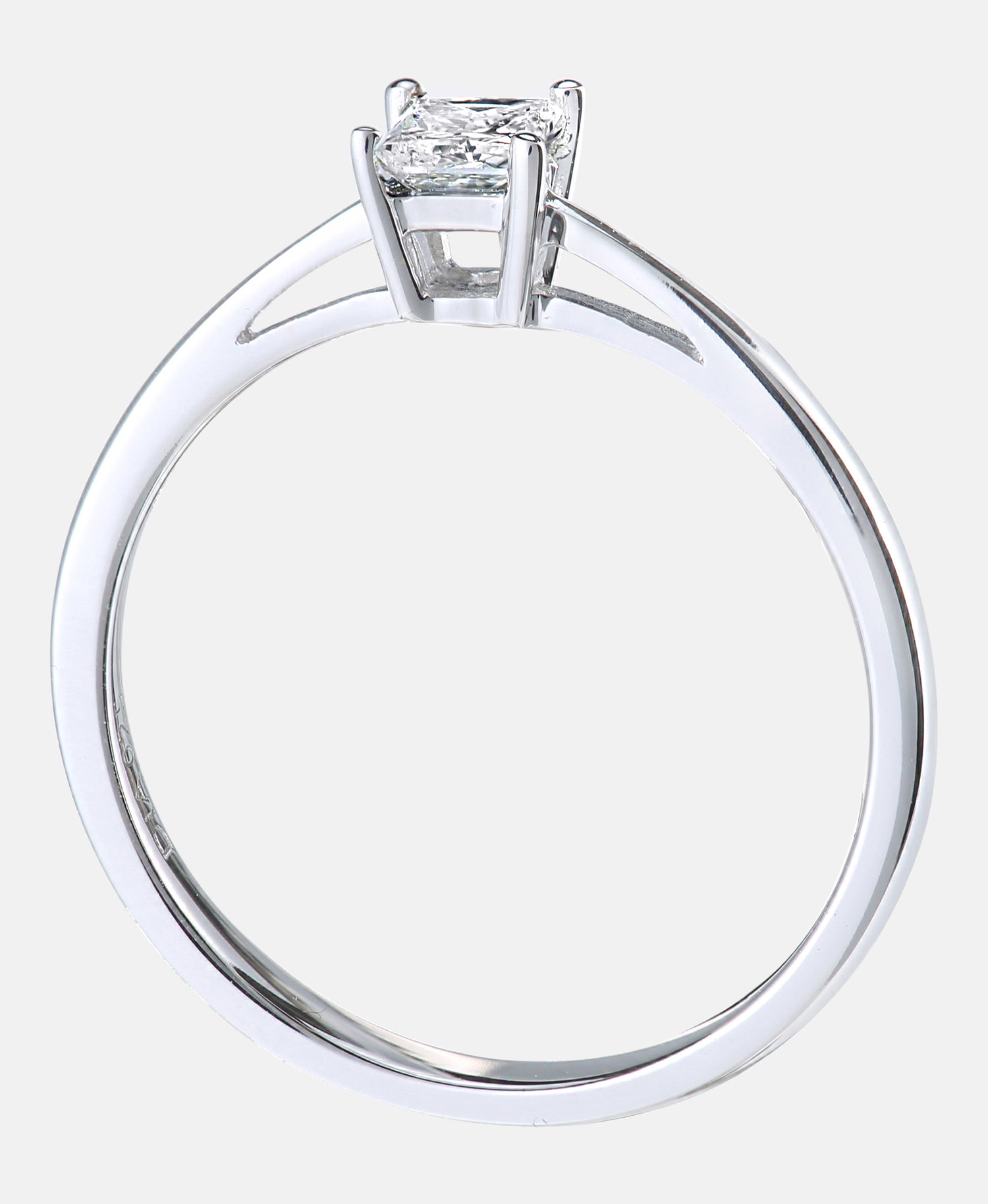 Verlobungsring aus 750 Weißgold mit 0.25 Karat Diamant