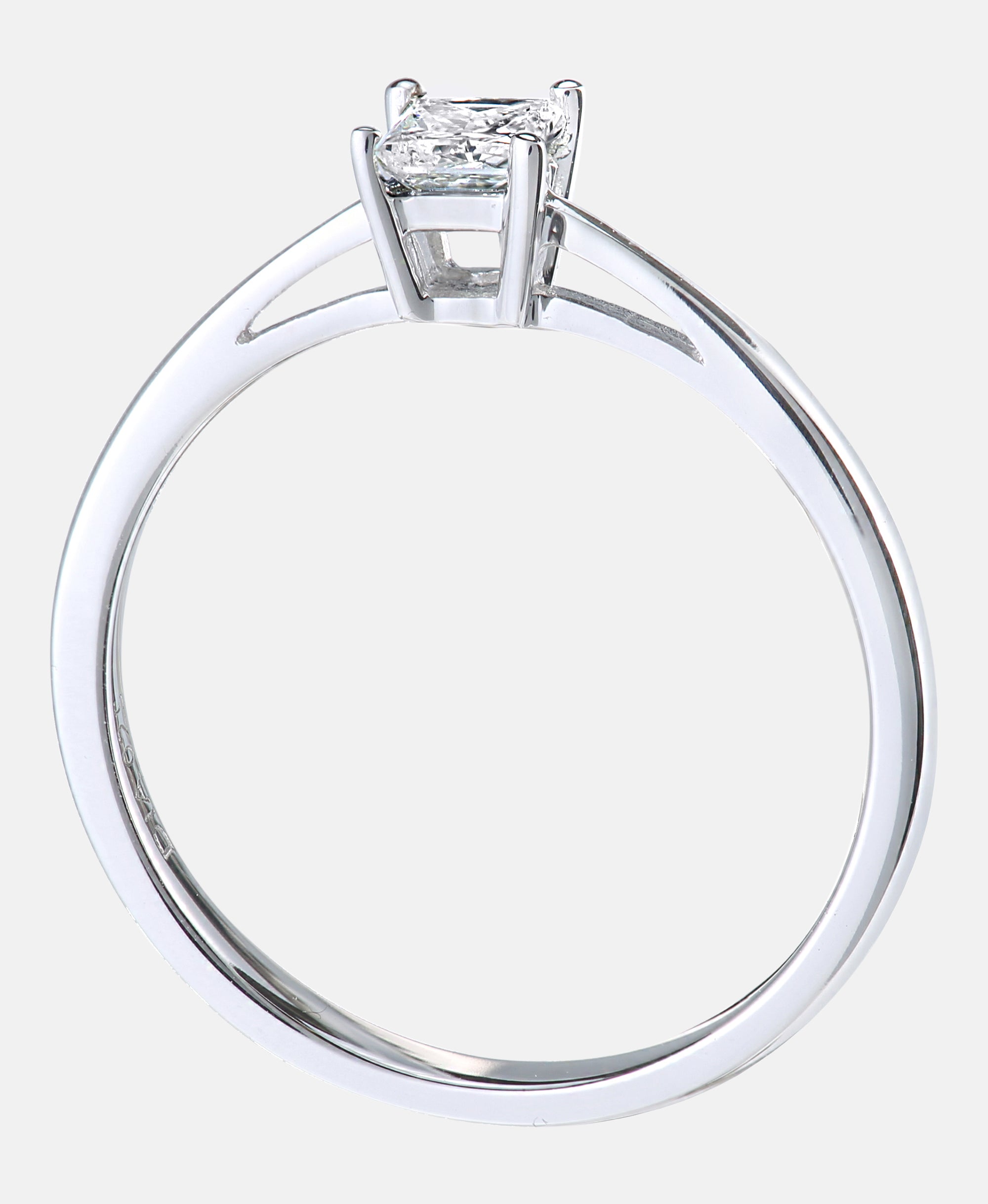 Verlobungsring aus 750 Weißgold mit 0.25 Karat Diamant