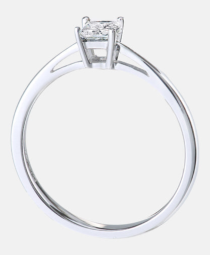 Verlobungsring aus 750 Weißgold mit 0.25 Karat Diamant