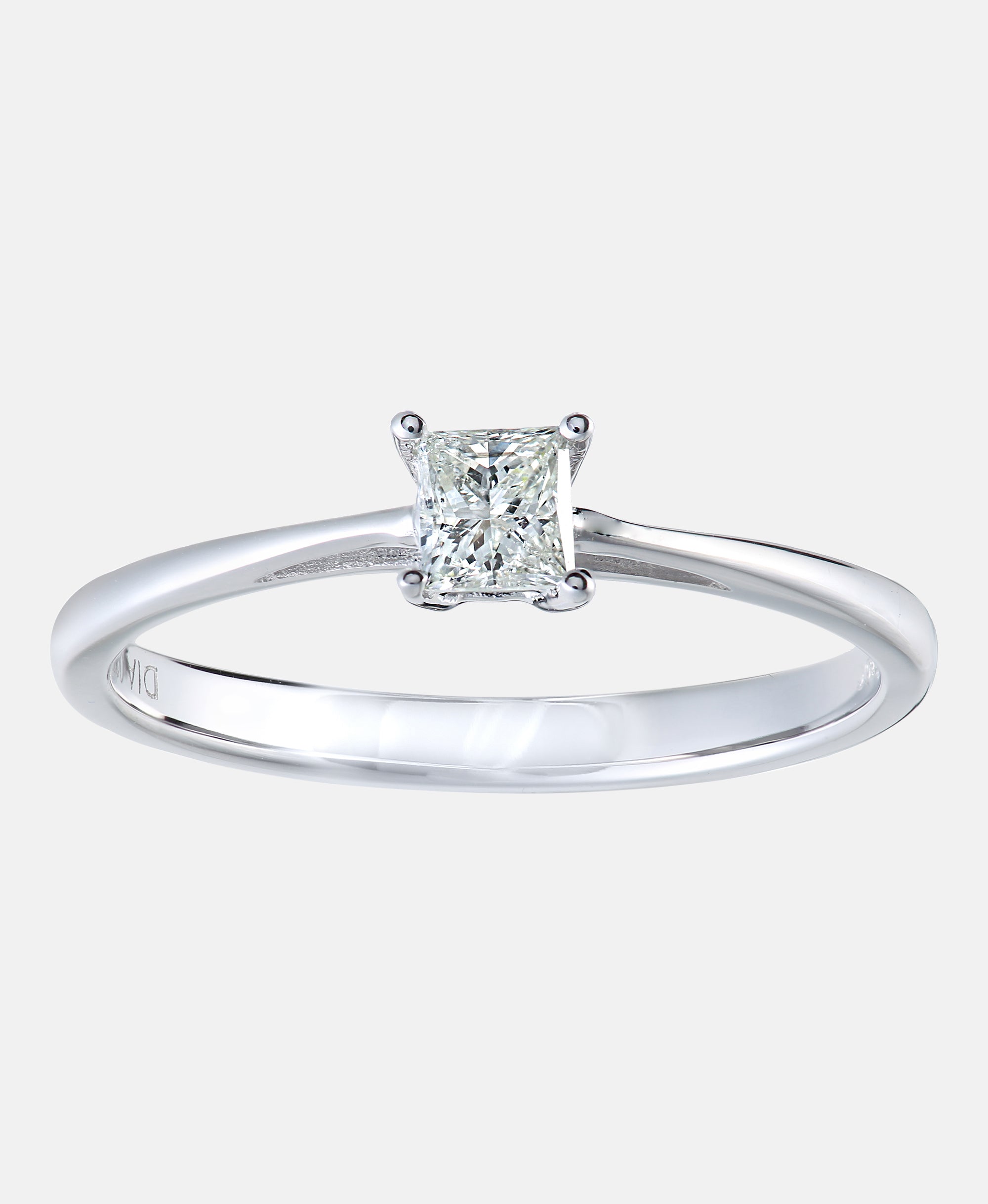 Verlobungsring aus 750 Weißgold mit 0.25 Karat Diamant