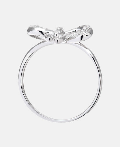 Ring aus 375 Weißgold mit 0.05 Karat Diamant