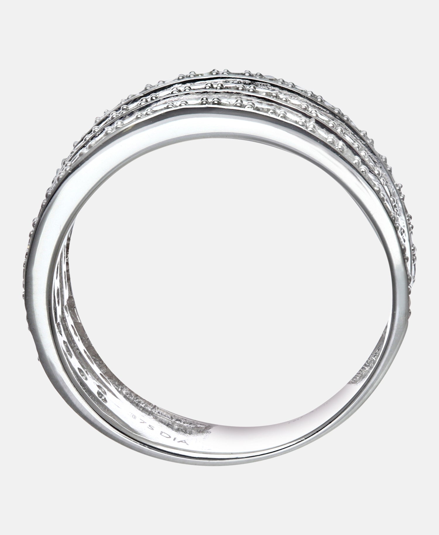 Eternity-Ring aus 375 Weißgold mit Diamant