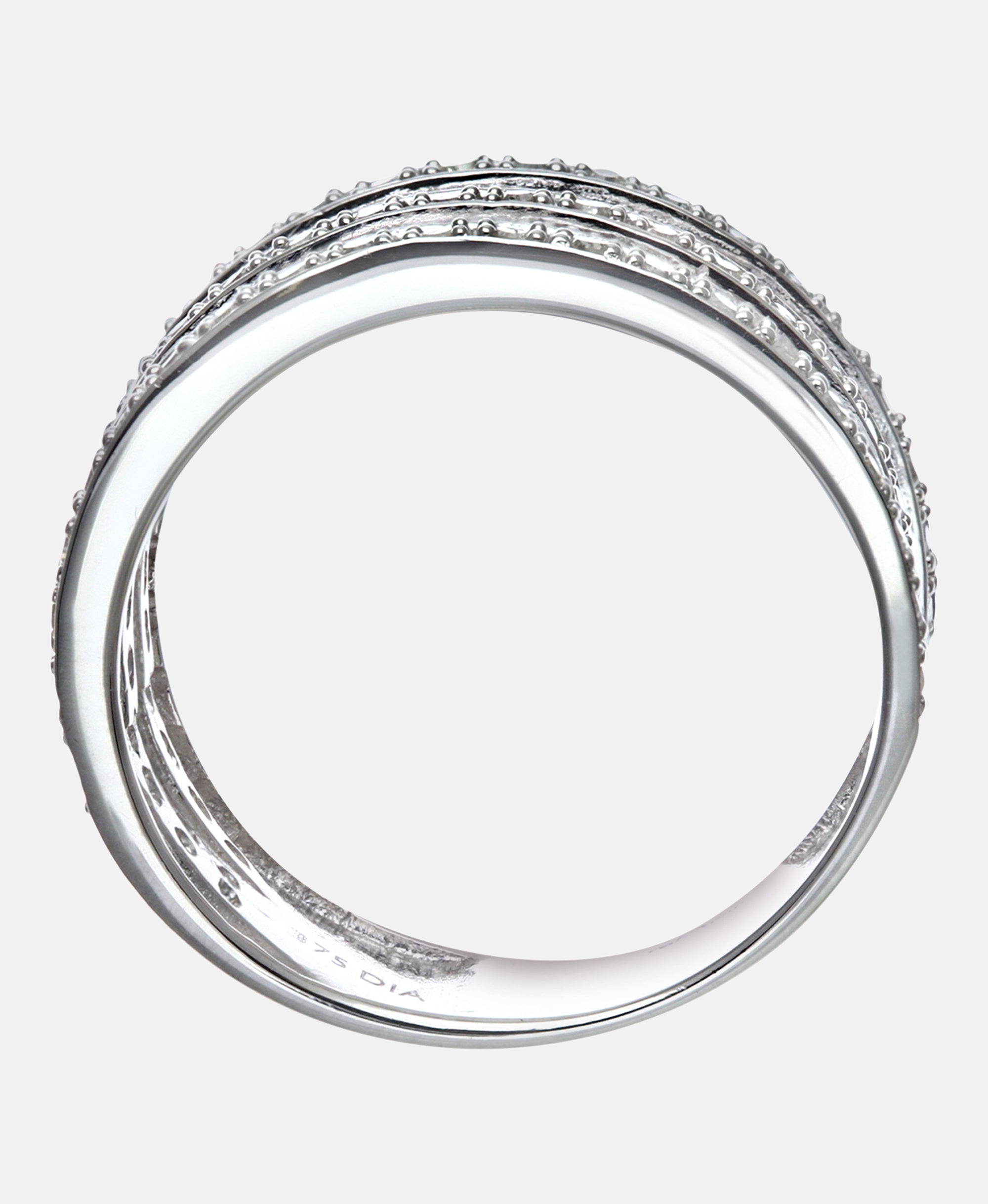 Eternity-Ring aus 375 Weißgold mit Diamant