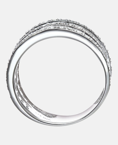 Eternity-Ring aus 375 Weißgold mit Diamant