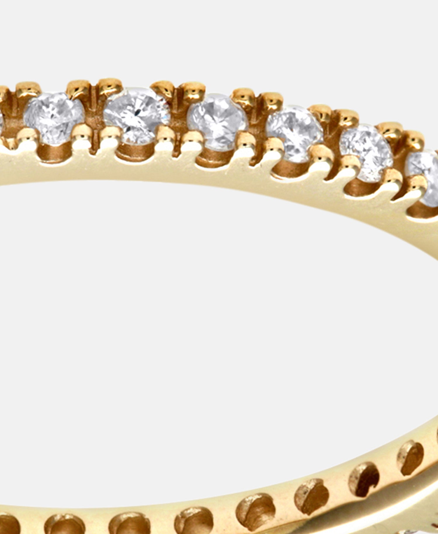 Eternity-Ring aus 375 Gelbgold mit Diamant