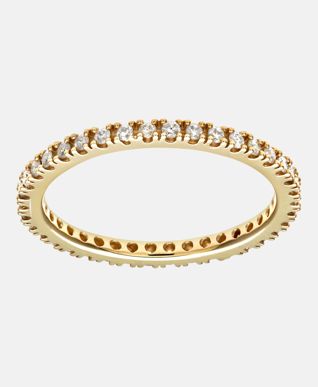 Eternity-Ring aus 375 Gelbgold mit Diamant