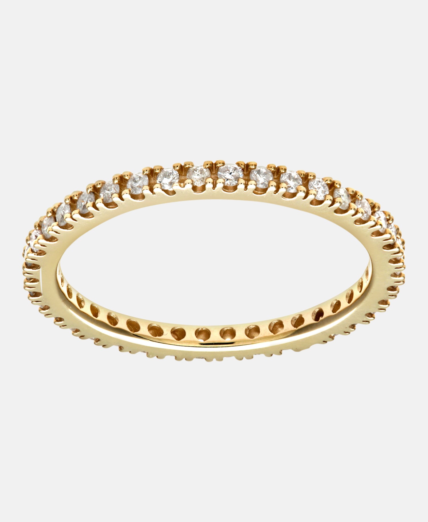 Eternity-Ring aus 375 Gelbgold mit Diamant