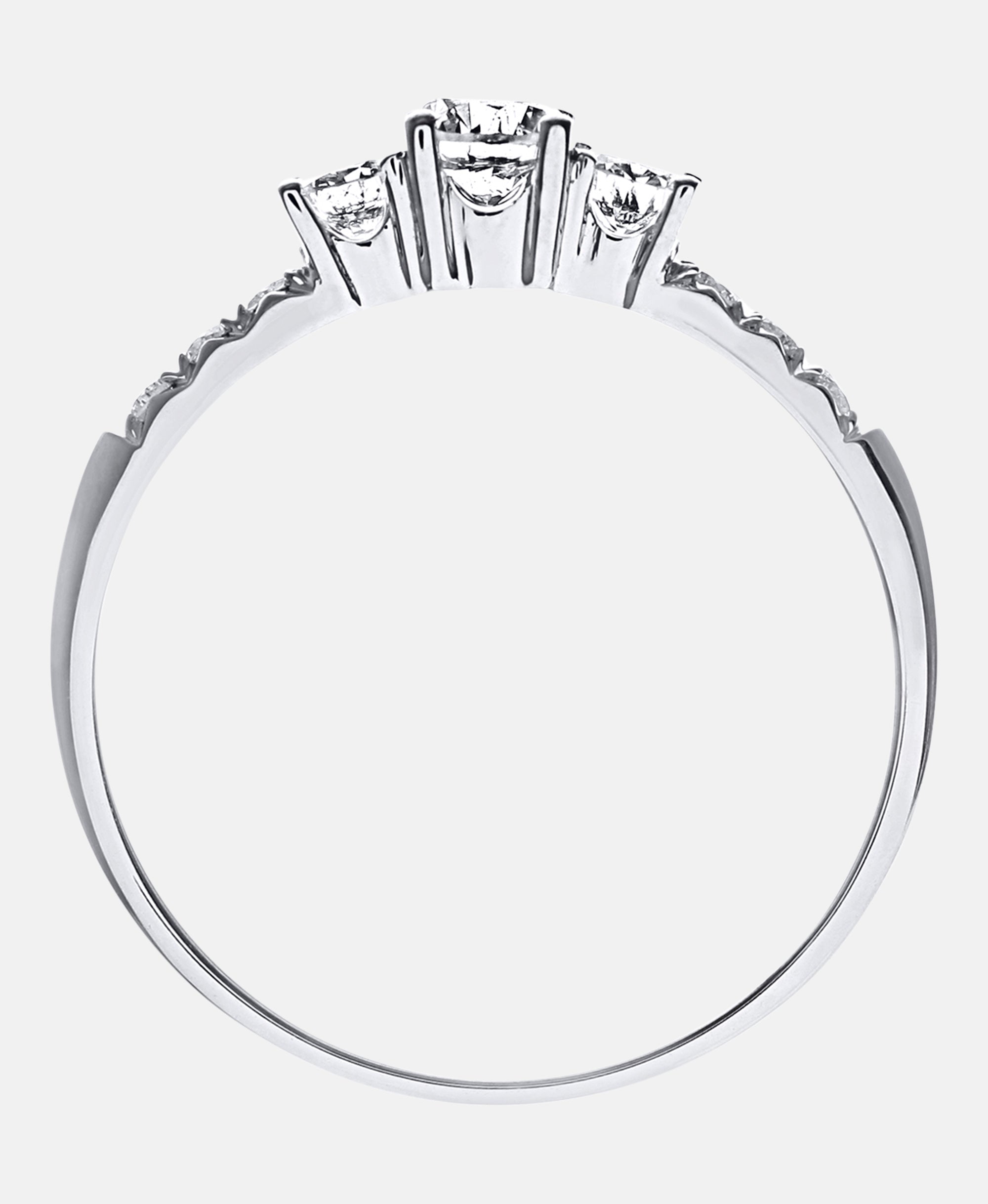 Verlobungsring aus 750 Weißgold mit Diamant
