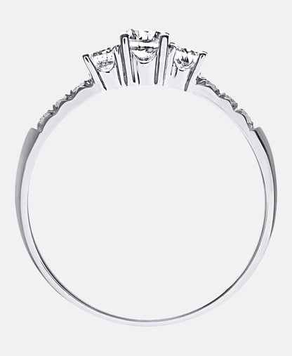 Verlobungsring aus 750 Weißgold mit Diamant