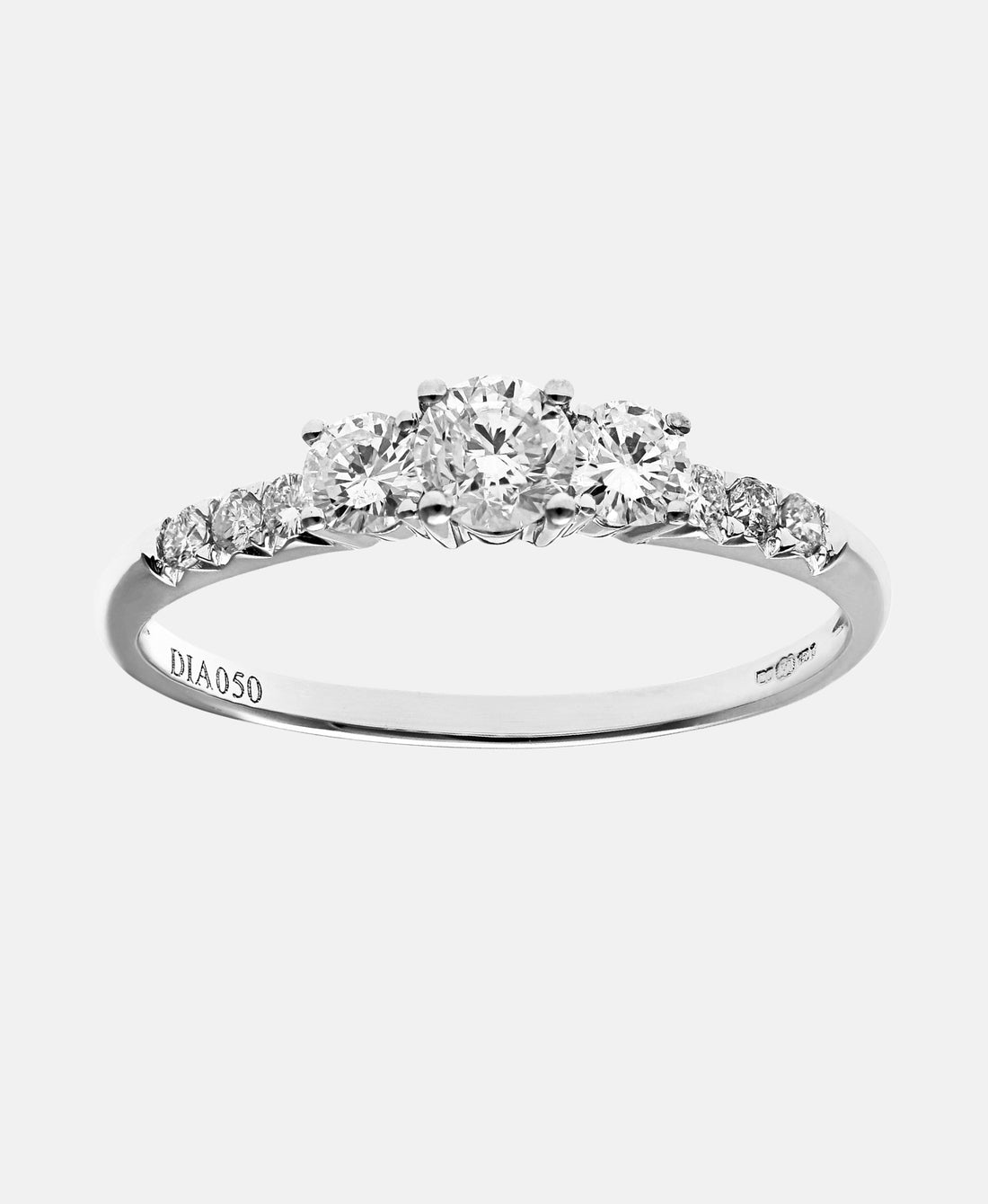 Verlobungsring aus 750 Weißgold mit Diamant