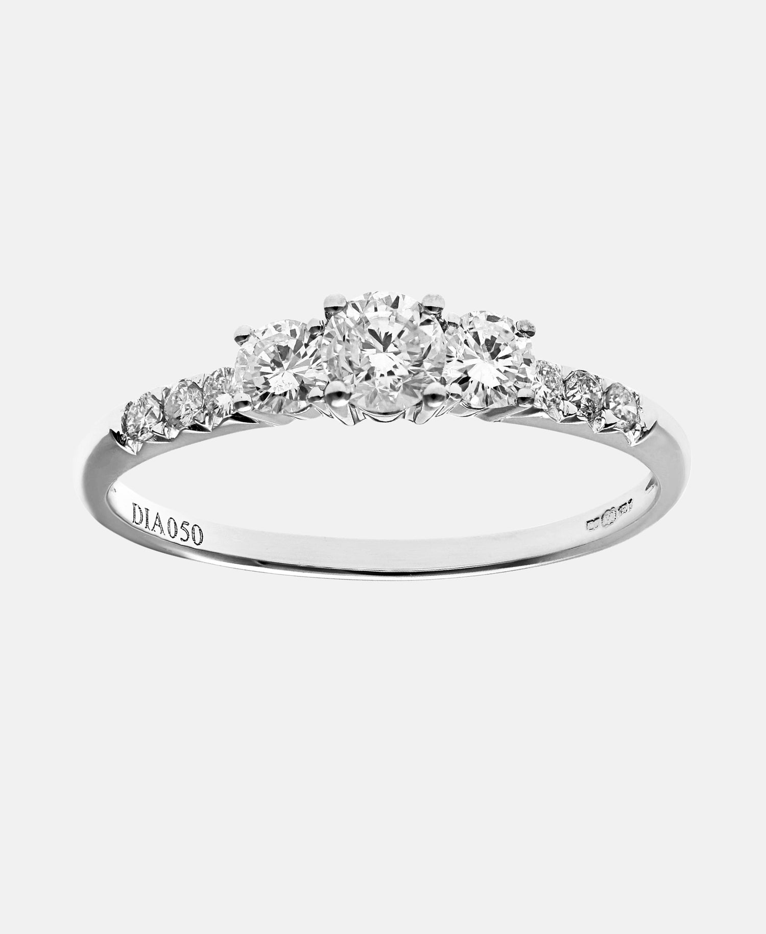 Verlobungsring aus 750 Weißgold mit Diamant