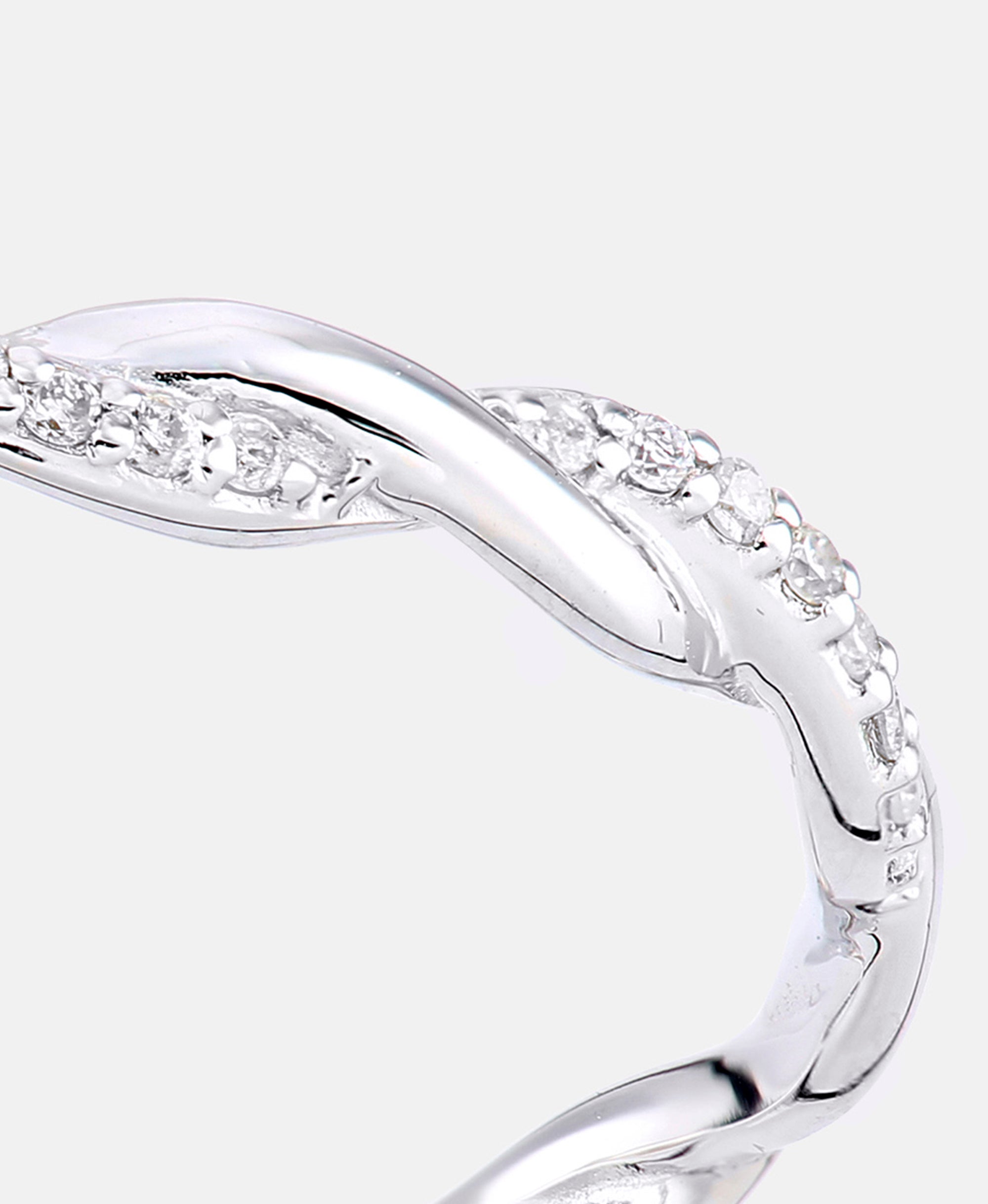 Eternity-Ring aus 375 Weißgold mit Diamant