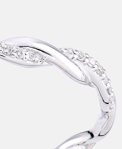 Eternity-Ring aus 375 Weißgold mit Diamant