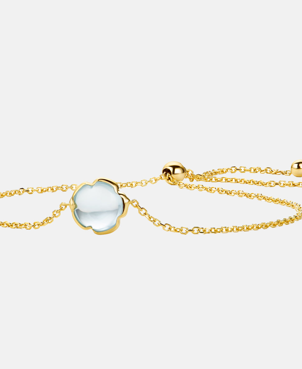 Armband aus 585 Gelbgold mit Topas