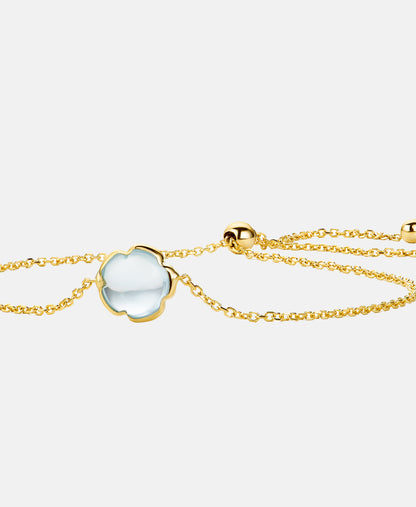 Armband aus 585 Gelbgold mit Topas