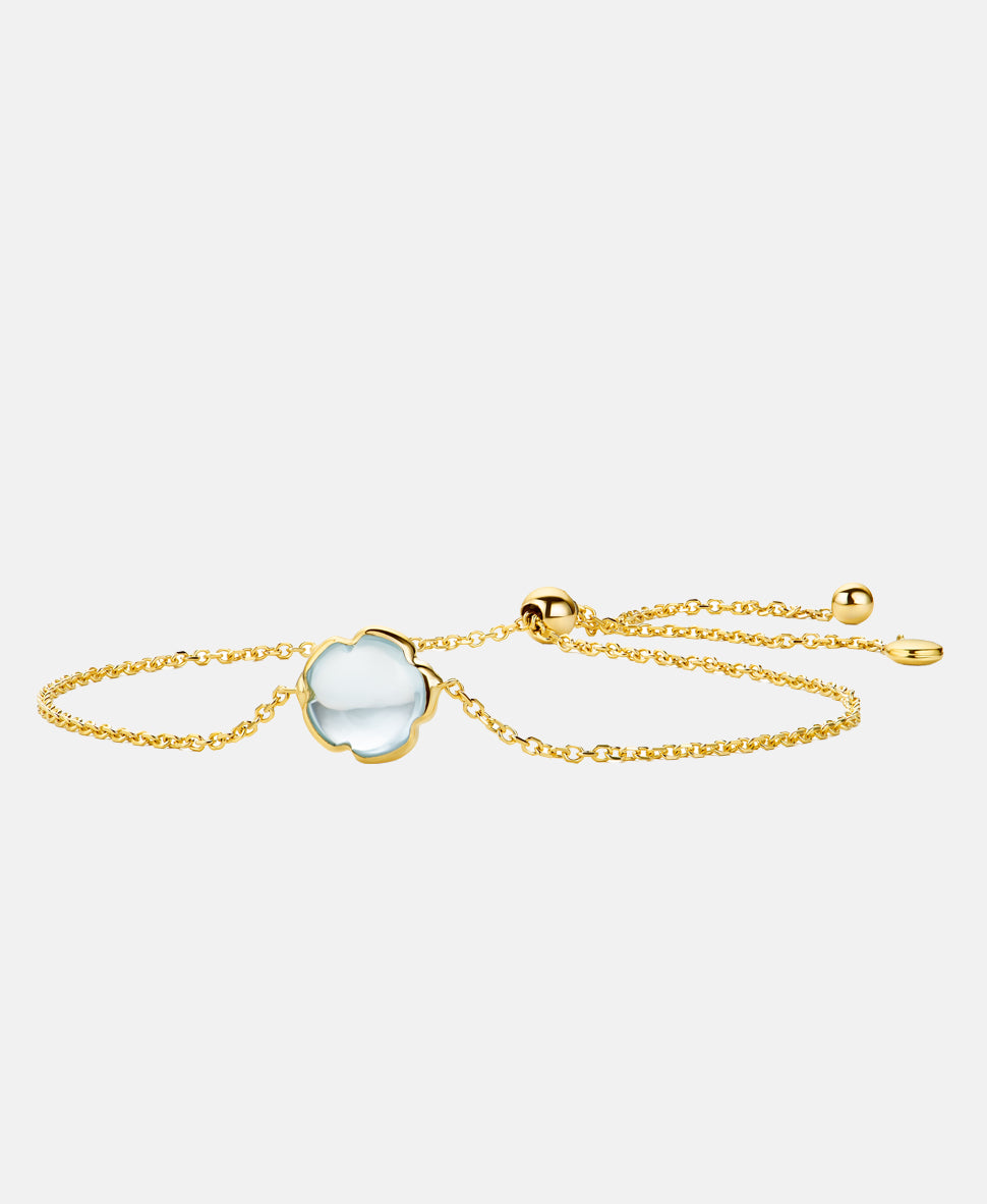 Armband aus 585 Gelbgold mit Topas