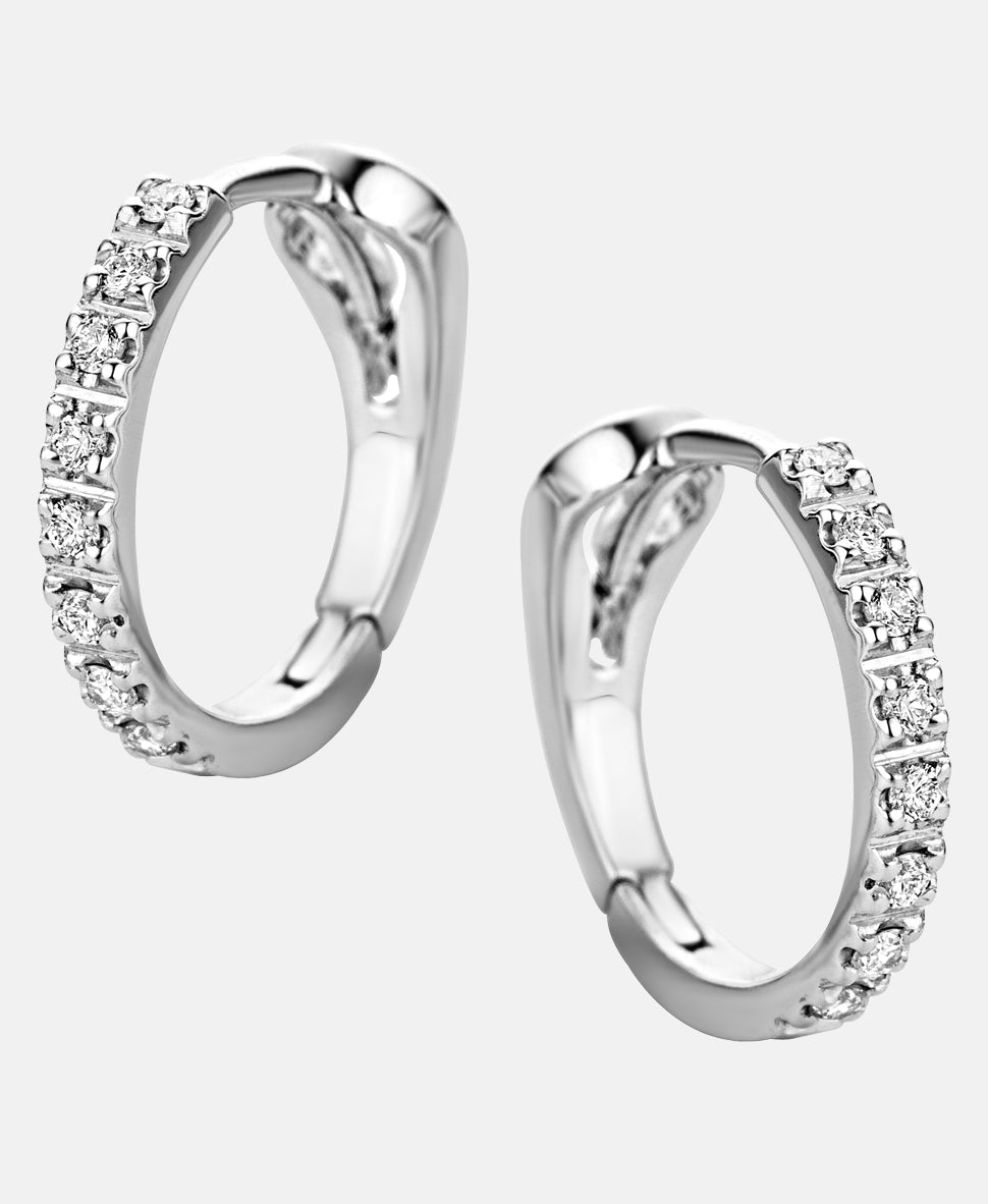 Ohrringe aus 750 Weißgold mit Diamant