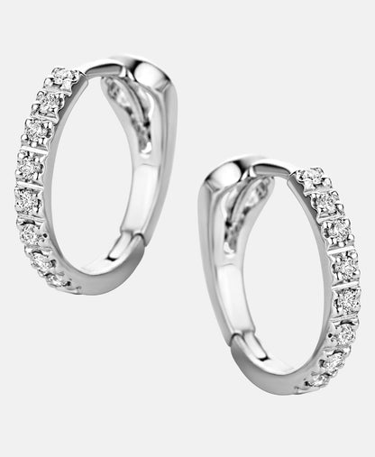 Ohrringe aus 750 Weißgold mit Diamant
