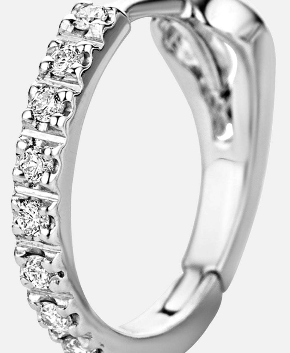 Ohrringe aus 750 Weißgold mit Diamant