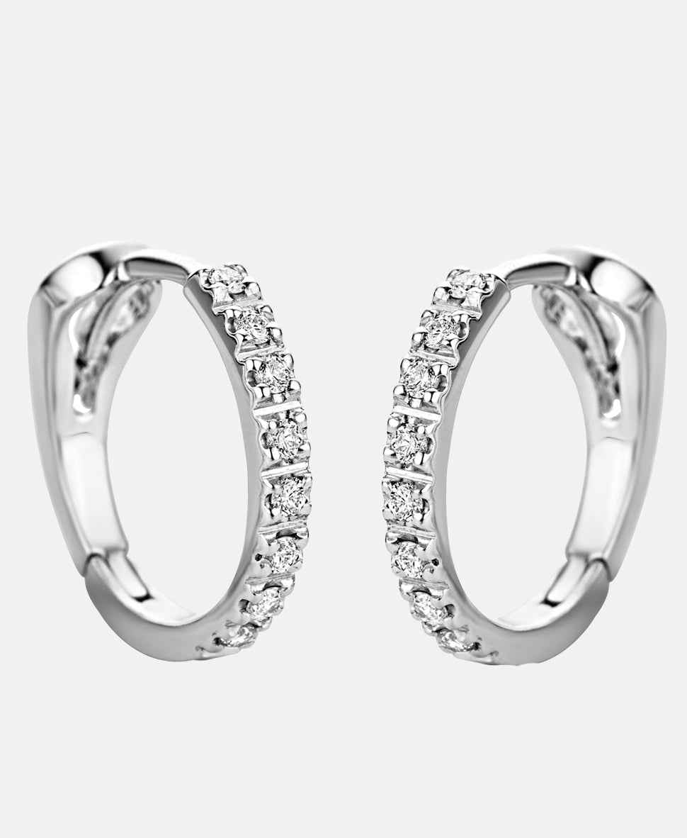 Ohrringe aus 750 Weißgold mit Diamant