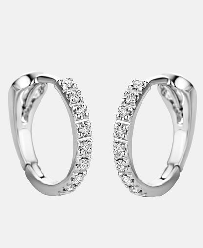 Ohrringe aus 750 Weißgold mit Diamant