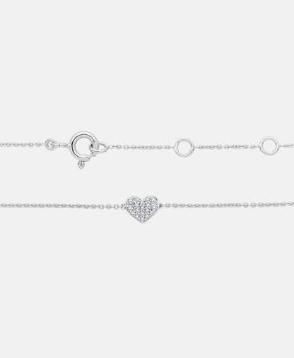 Armband aus 375 Weißgold mit Diamant