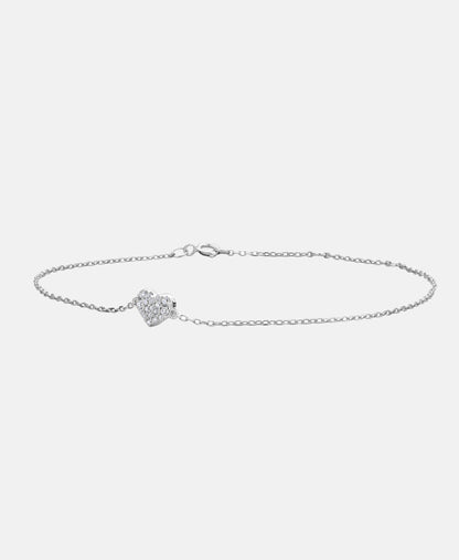 Armband aus 375 Weißgold mit Diamant