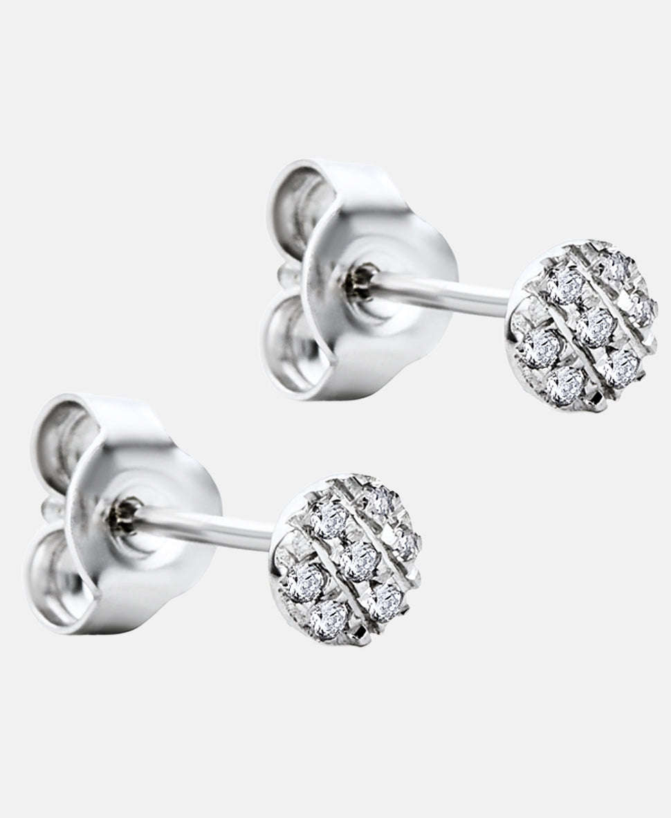 Ohrstecker aus 375 Weißgold mit Diamant