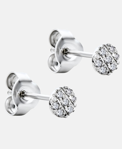 Ohrstecker aus 375 Weißgold mit Diamant