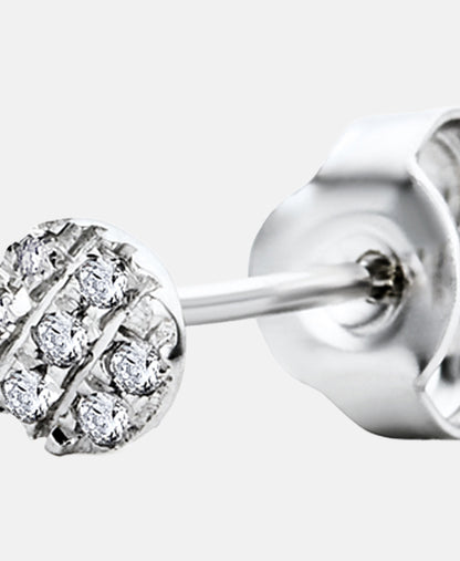 Ohrstecker aus 375 Weißgold mit Diamant